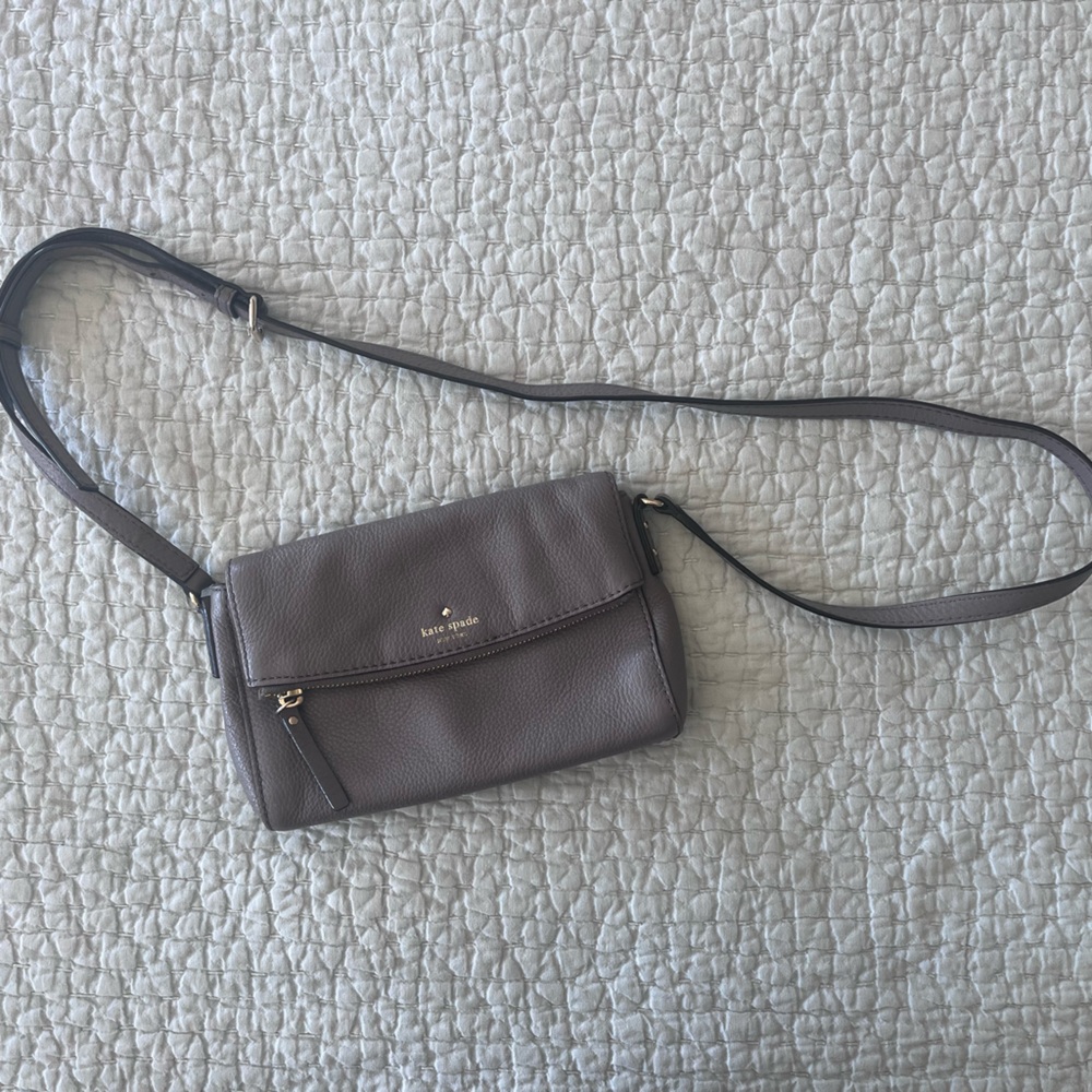 kate spade Leather Crossbody in Gray - Picture 2 of 6